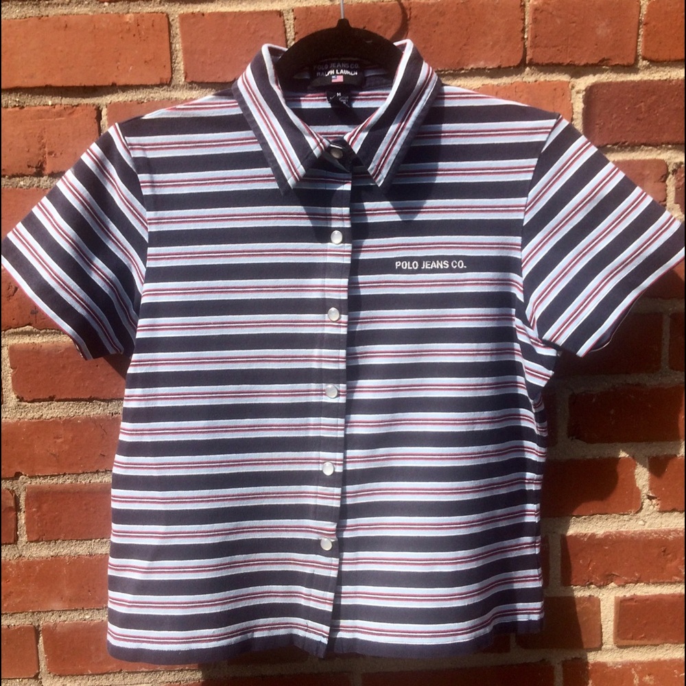 Vintage Polo Ralph Lauren Stretchy Striped Shirt